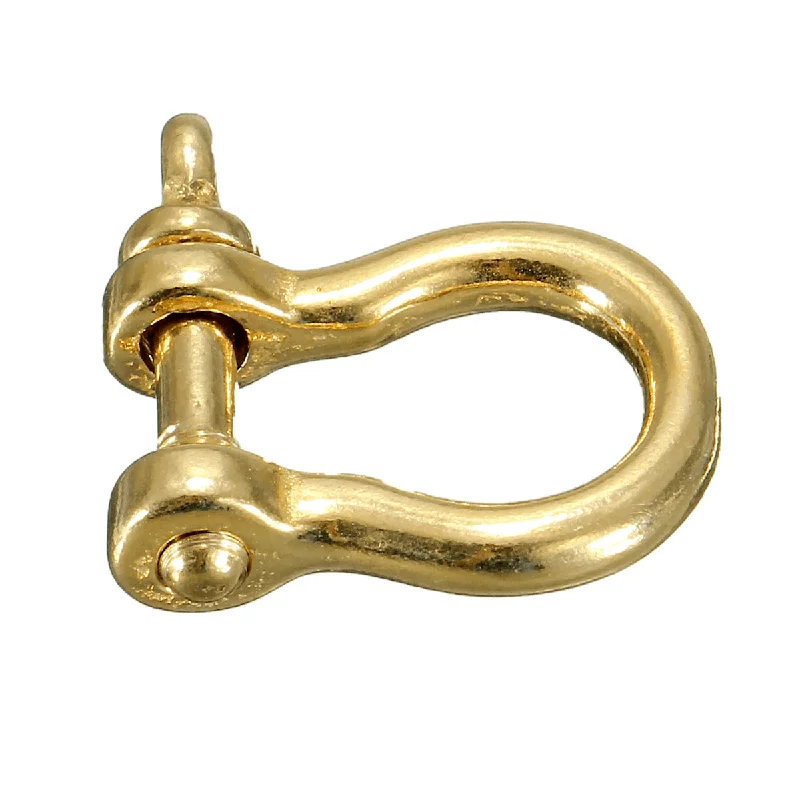 Brass Ring Bow Shackle Joint Connect Key Chain Hook Buckle DIY Leather Craft HardwareAdjustable bra