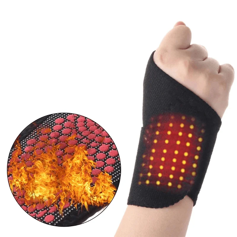 1PCS Self-Heating Wrist Brace Sports Protection Magnetic Therapy Tourmaline Arthritis Pain Relief Braces Belt for Health Care ToolsVegan bra