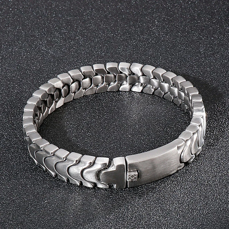 Fashion Simple Titanium Steel Men's BraceletTraining bra