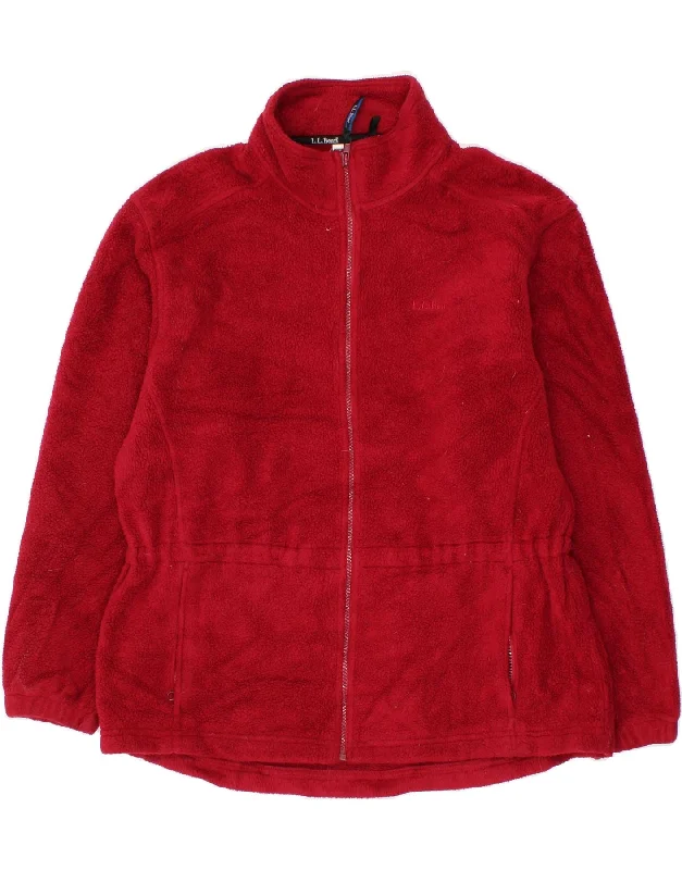 Parka JacketsL.L.BEAN Womens Fleece Jacket UK 20 2XL Red