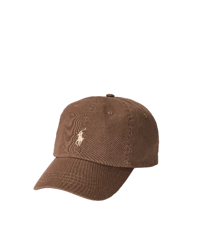 Cotton Chino Baseball Cap - Brown