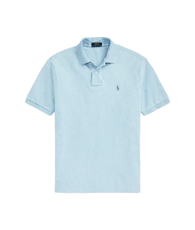 The Iconic Mesh Polo Shirt Indigo - Blue