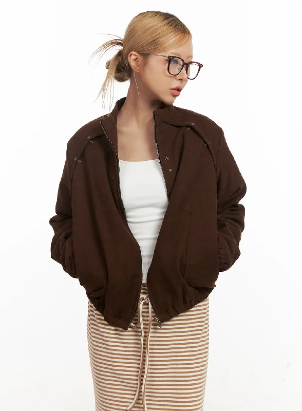 Fleece JacketsRelaxed-Fit Suede Jacket CJ508