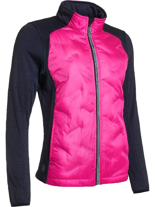 Varsity JacketsWomen Dunes Hybrid Jacket In Powerpink