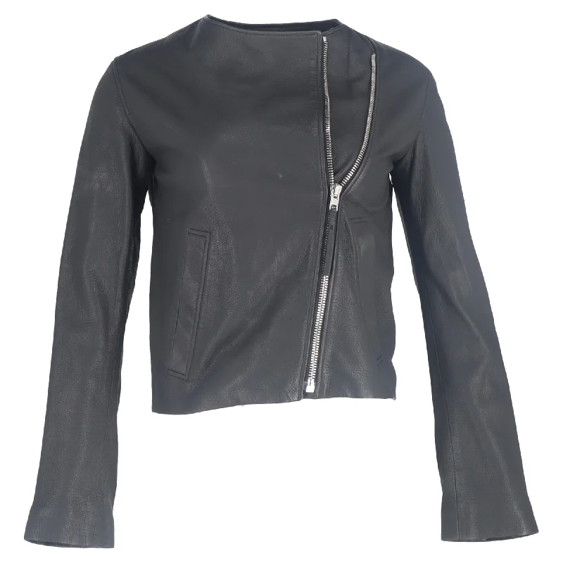 Asymmetrical JacketsJoseph Biker Jacket in Black Leather