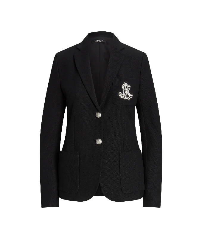 Bullion Jacquard Blazer - Black