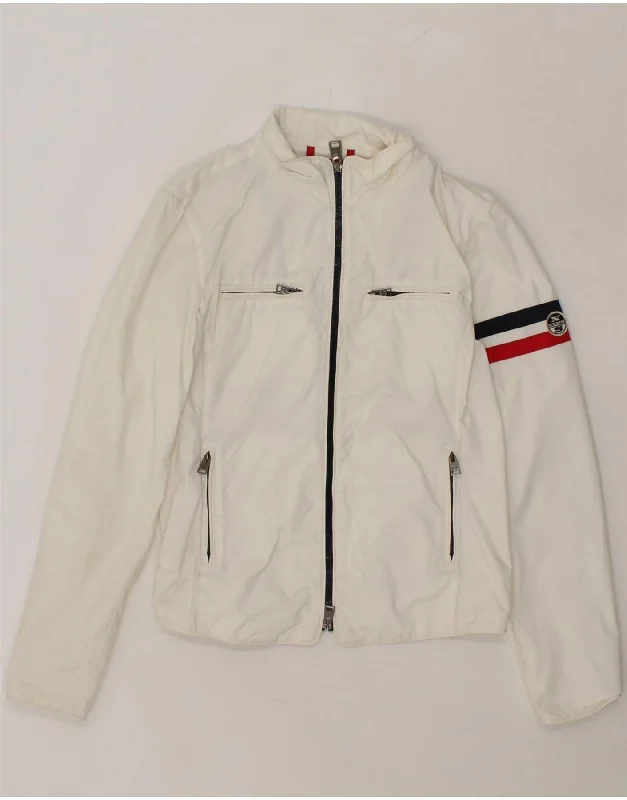 Painted JacketsNORTH SAILS Womens Bomber Jacket UK 14 Large White Polyamide