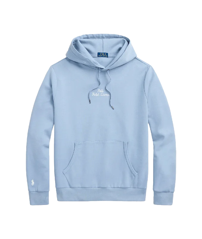 Logo Double-knit Hoodie - Blue