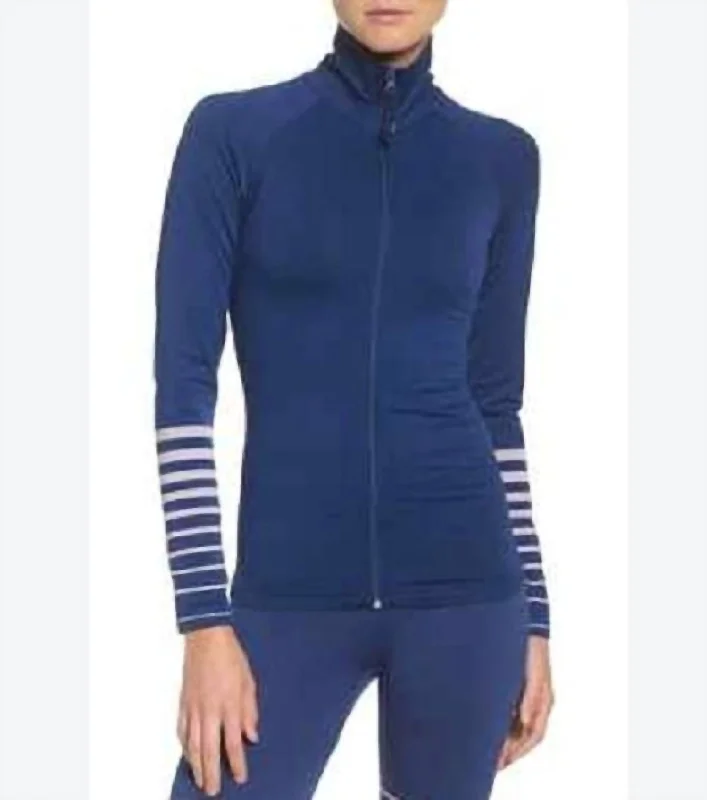 Zippered JacketsWomen's Athletic Shirt Finish Line Jacket In Blue