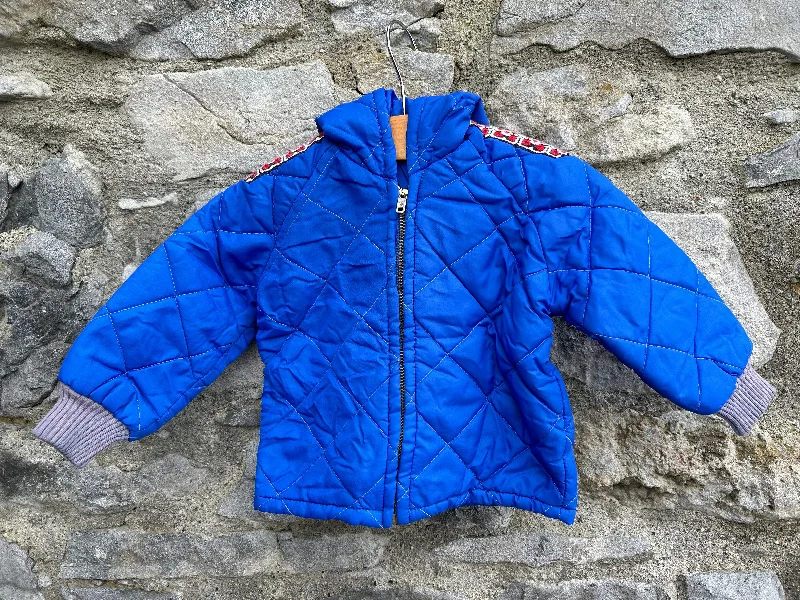 Linen Jackets80s blue quilted jacket  6-9m (68-74cm)