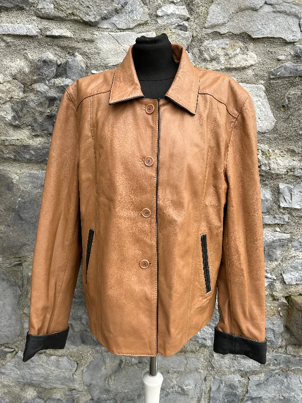 Suede JacketsY2K brown leather jacket uk16