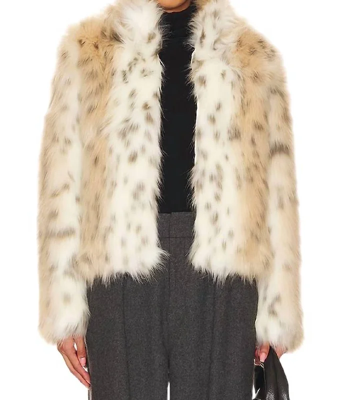 Leather-Paneled JacketsWild Dream Jacket In Snow Leopard