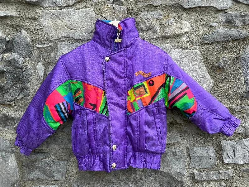 Camping Jackets80s purple abstract jacket  3y (98cm)