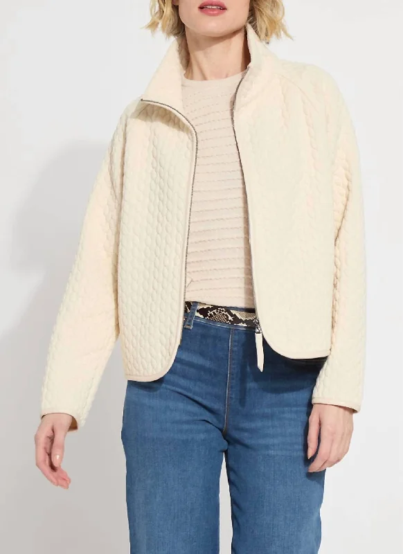 Canvas JacketsSal Quilted Jacket In Panna Cotta