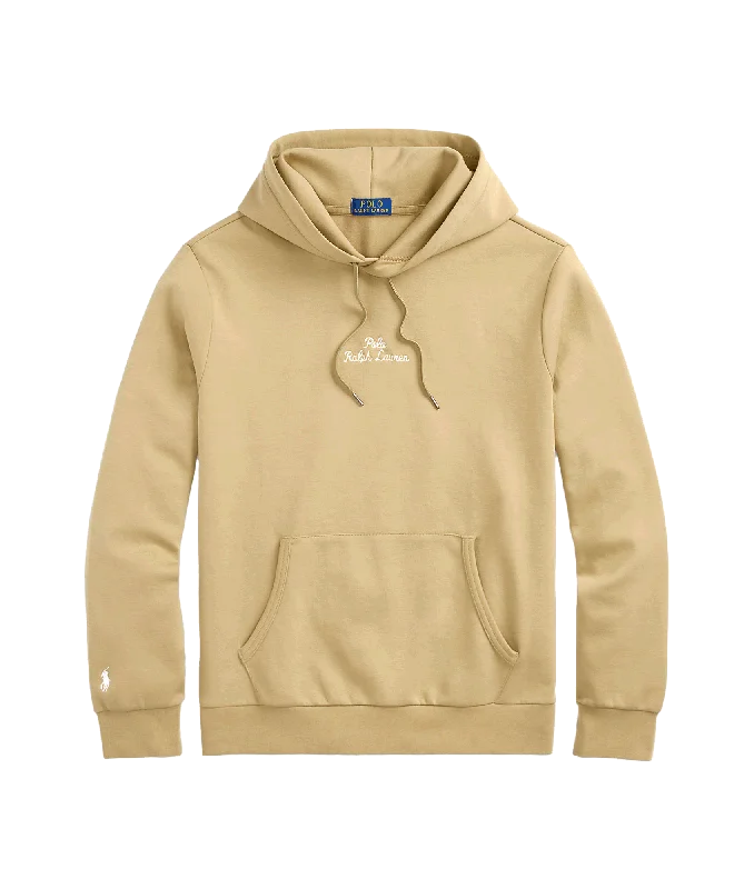 Logo Double-knit Hoodie - Beige