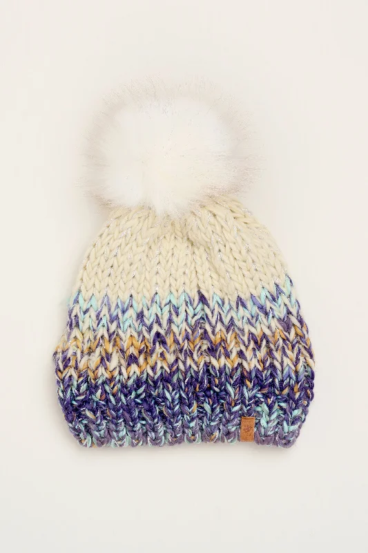 Layered JacketsTwisted Sparkle Knitted Hat