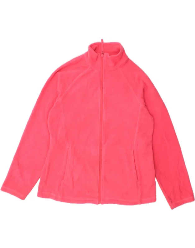 Flannel JacketsMOUNTAIN WAREHOUSE Womens Fleece Jacket UK 14 Large Pink Polyester