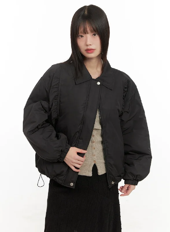 Cotton JacketsCollar Shirred Jacket CD430