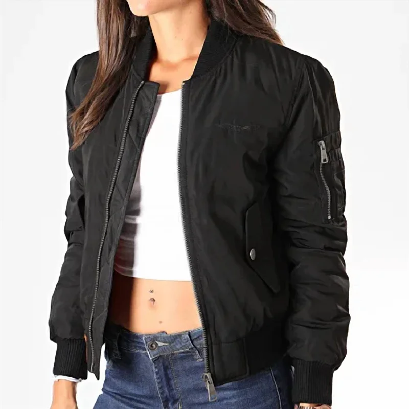 Hemp JacketsOriginal Classic Bomber Jacket In Black