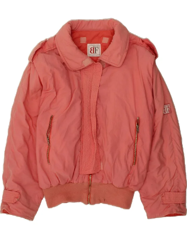 Fishing JacketsBELFE Womens Padded Jacket UK 16 Large Pink Cotton