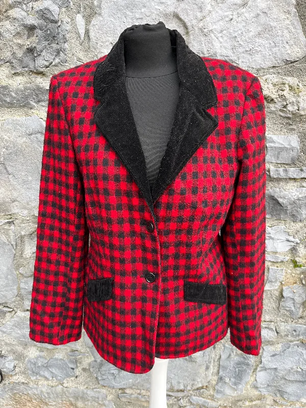 Fleece Jackets80s red check jacket uk 10-12