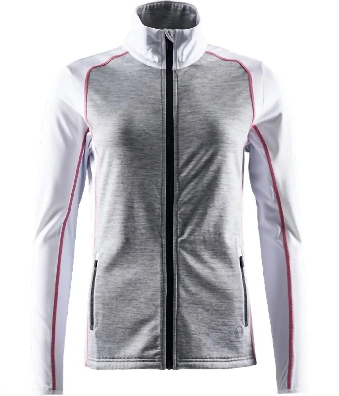 Pocketed JacketsWomen Grand 37.5 Fleece Jacket In Grey Melange