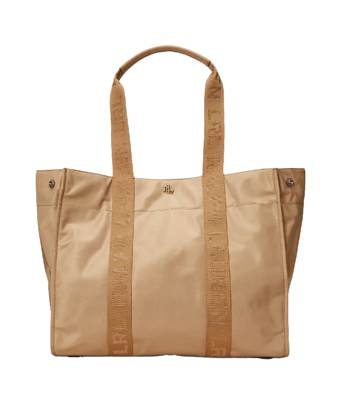 Nylon Extra-large Stevie Tote Bag - Beige