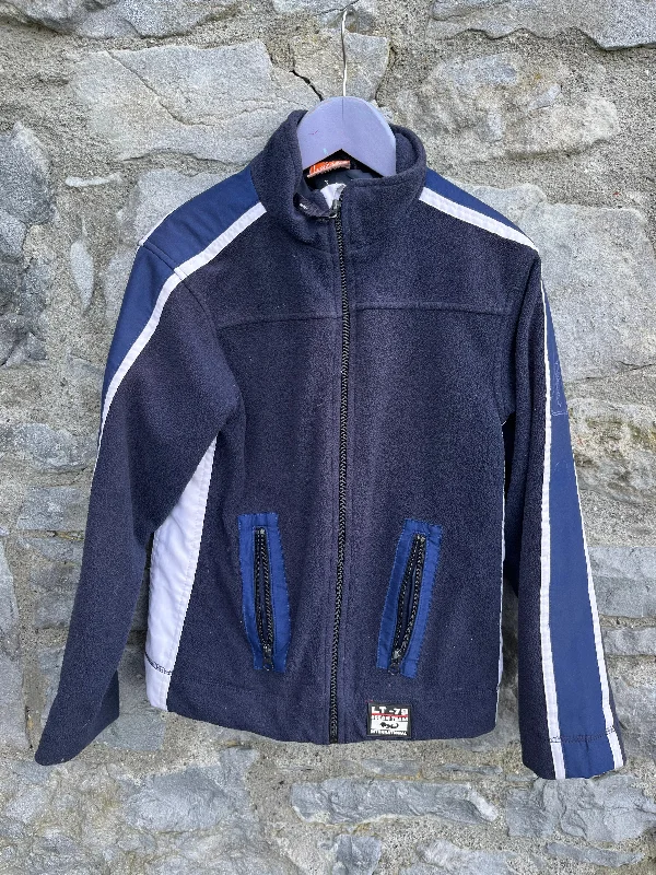 Polyester JacketsY2K navy fleece jacket  9-10y (134-140cm)