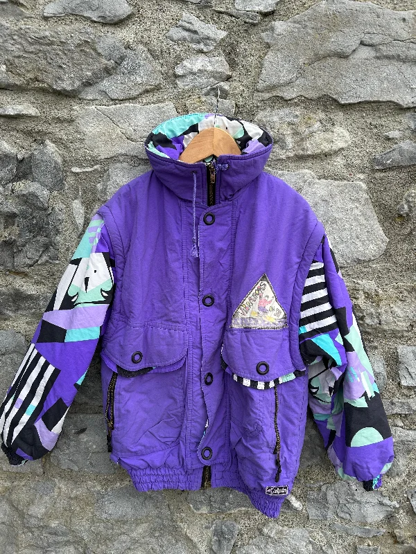 Running Jackets80s Purple abstract jacket  11y (146cm)