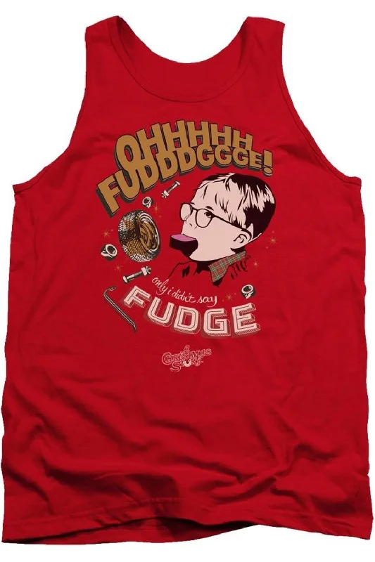 A Christmas Story Fudge Adult Tank TopWaterproof tee