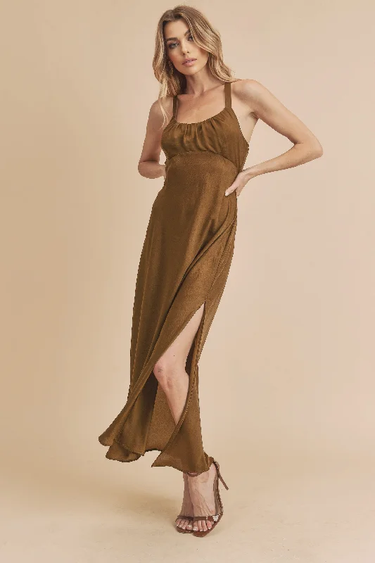 Designer DressBronze Maxi Dress