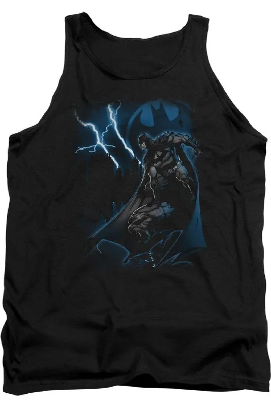 Batman Lightning Strikes Adult Tank TopGym jacket