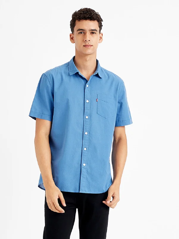 Men's Solid Regular Fit ShirtCycling Shirts