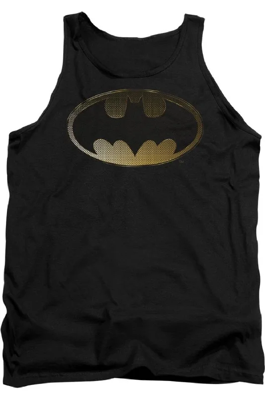 Batman Halftone Bat Adult Tank TopTrail tank