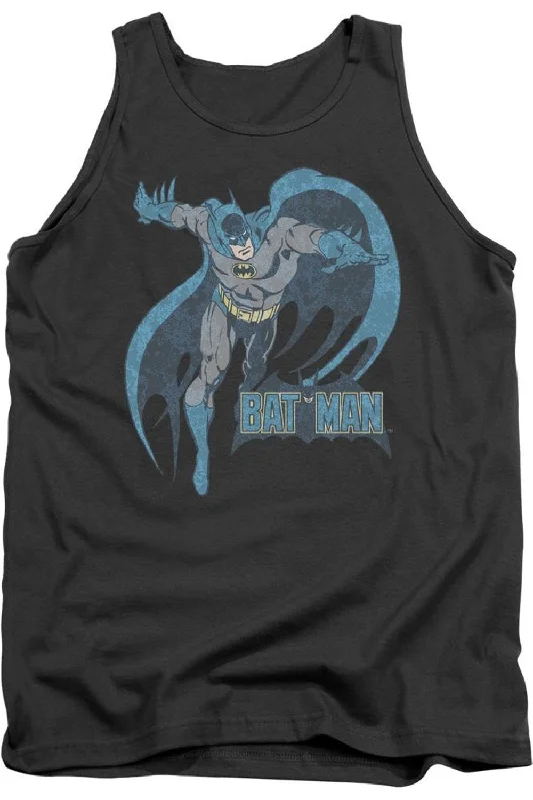 DC Comics Desaturated Batman Adult Tank TopTrail jacket