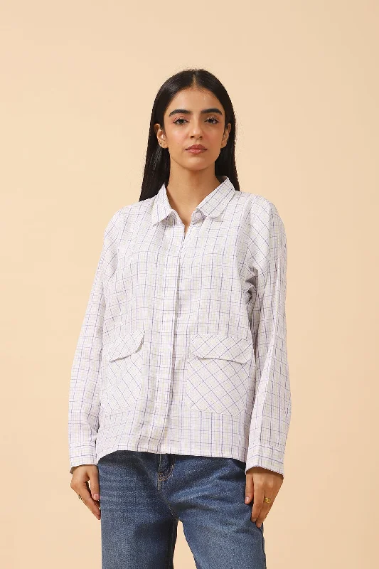 CHECKERED BUTTON DOWN SHIRTSilk Shirts