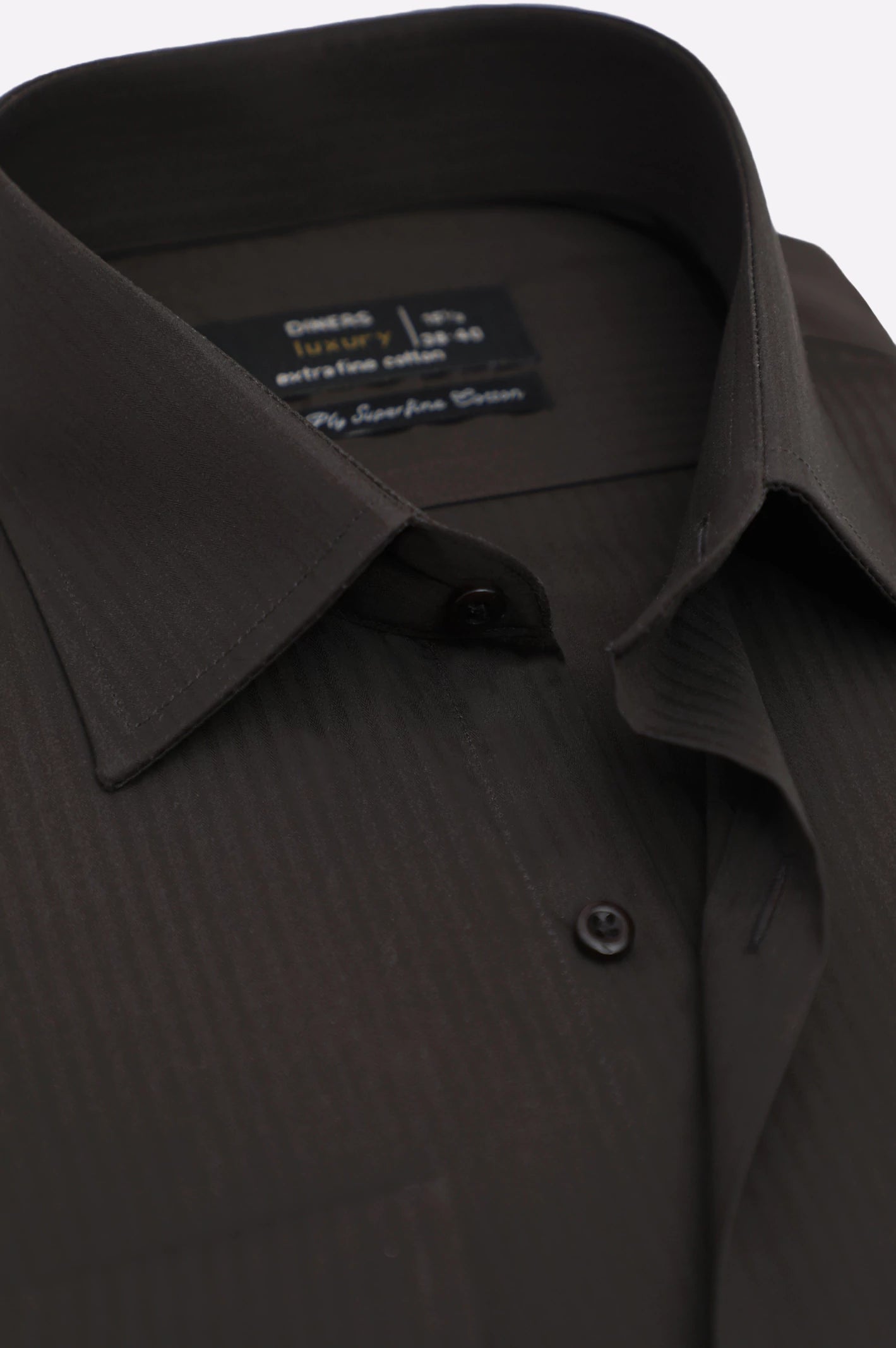 Brown Stripe Textured Formal ShirtPrinted Shirts