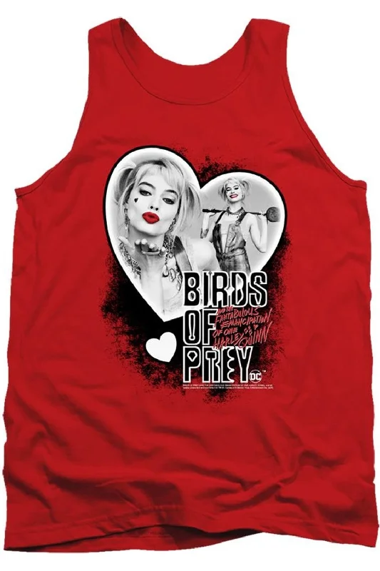 Birds Of Prey Heart Harley Adult Tank TopThermal vest