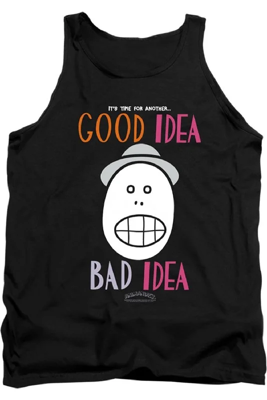 Animaniacs Good Idea Bad Idea Adult Tank TopRunning tank