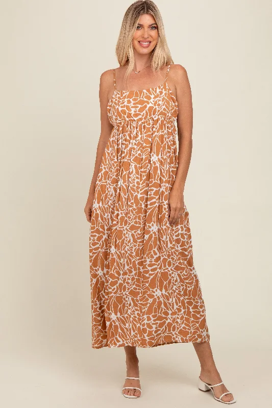 Casual DressCamel Printed Maxi Dress