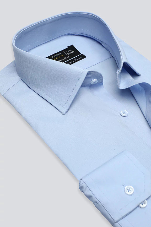 Blue Plain Formal ShirtStreetwear Shirts