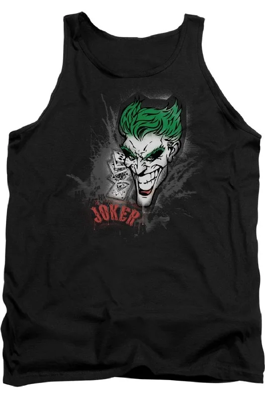 Batman Joker Sprays The City Adult Tank TopWaterproof hoodie