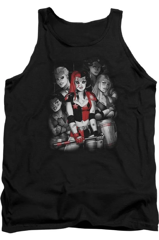 Batman Bad Gals Bw Adult Tank TopCycling vest