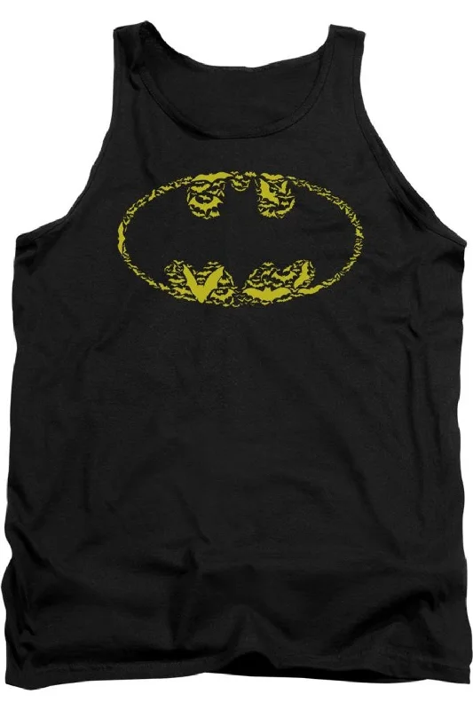 Batman Bats On Bats Adult Tank TopThermal tank