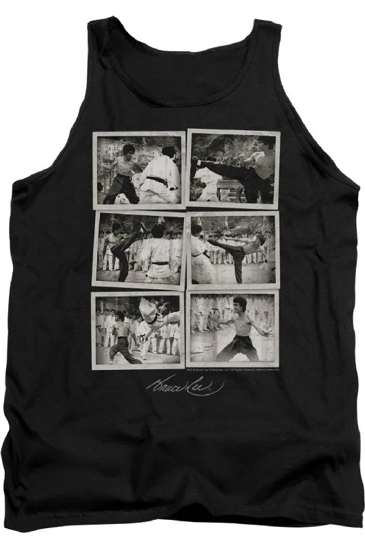 Bruce Lee Snap Shots Adult TankReflective jacket