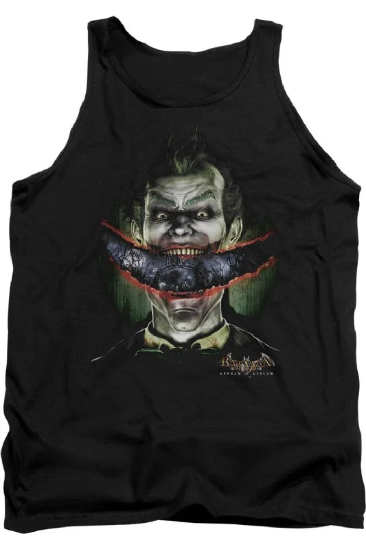 Batman Arkham Asylum Crazy Lips Adult Tank TopWaterproof tank