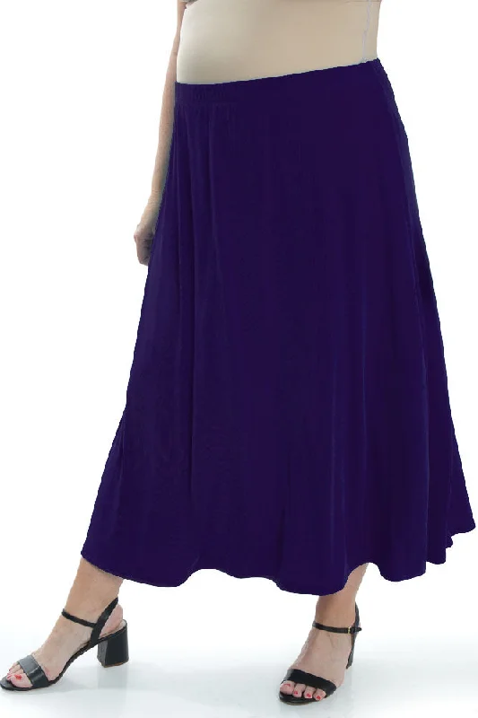 Vikki Vi Classic Royal Purple Maxi SkirtTulip Skirt