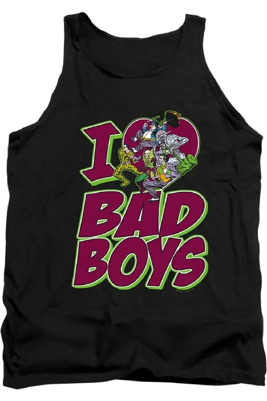 DC Comics I Heart Bad Boys Adult Tank TopCycling vest