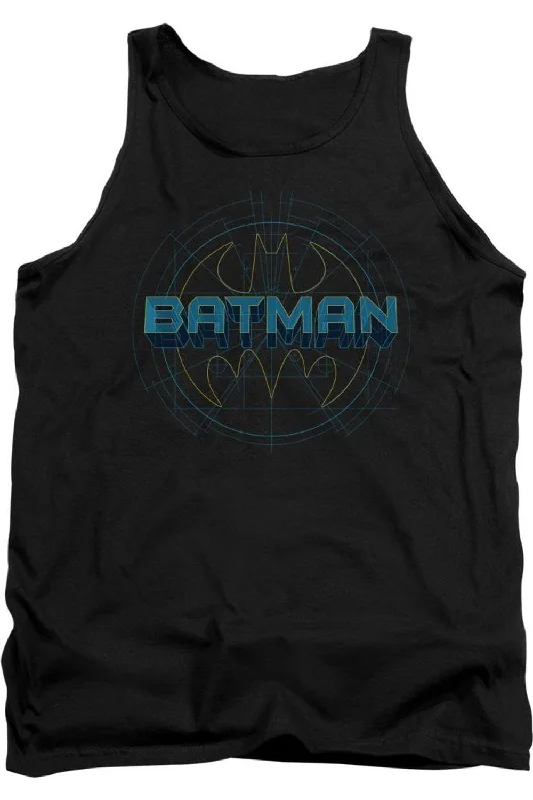 Batman Bat Tech Logo Adult Tank TopTraining jacket