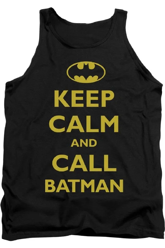 Batman Call Batman Adult Tank TopRunning singlet